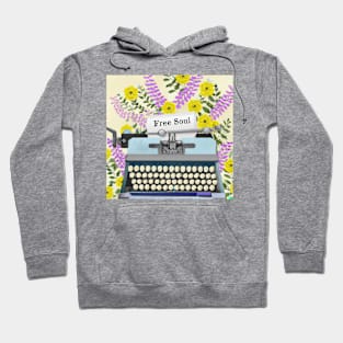 Free Soul Vintage Collage - Inspirational Writer Gift Hoodie